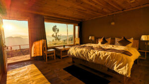 hotel room interior of ghumakkad stay